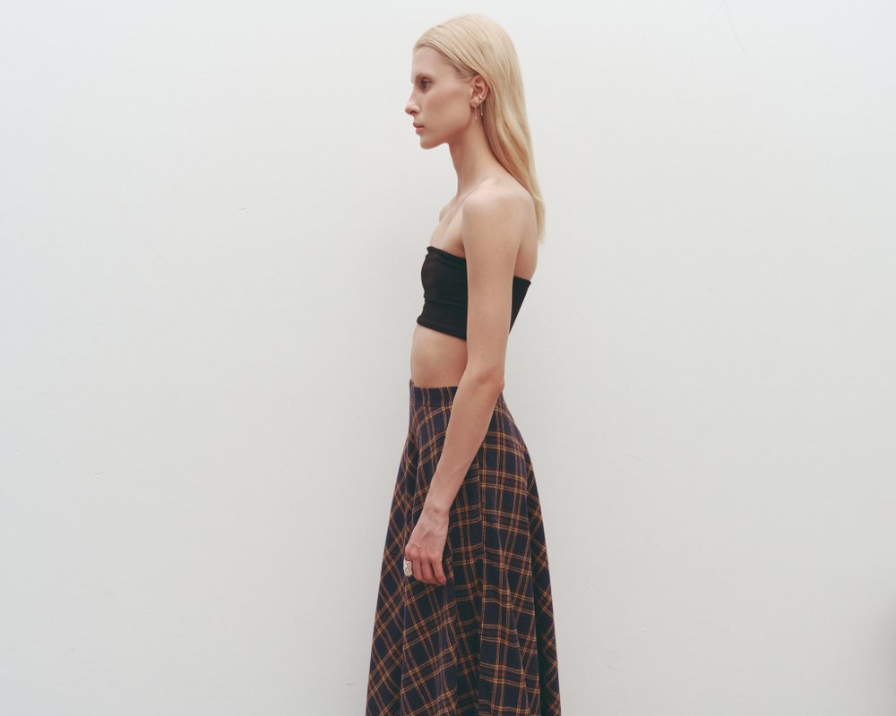 Bandeau Crop Top Black