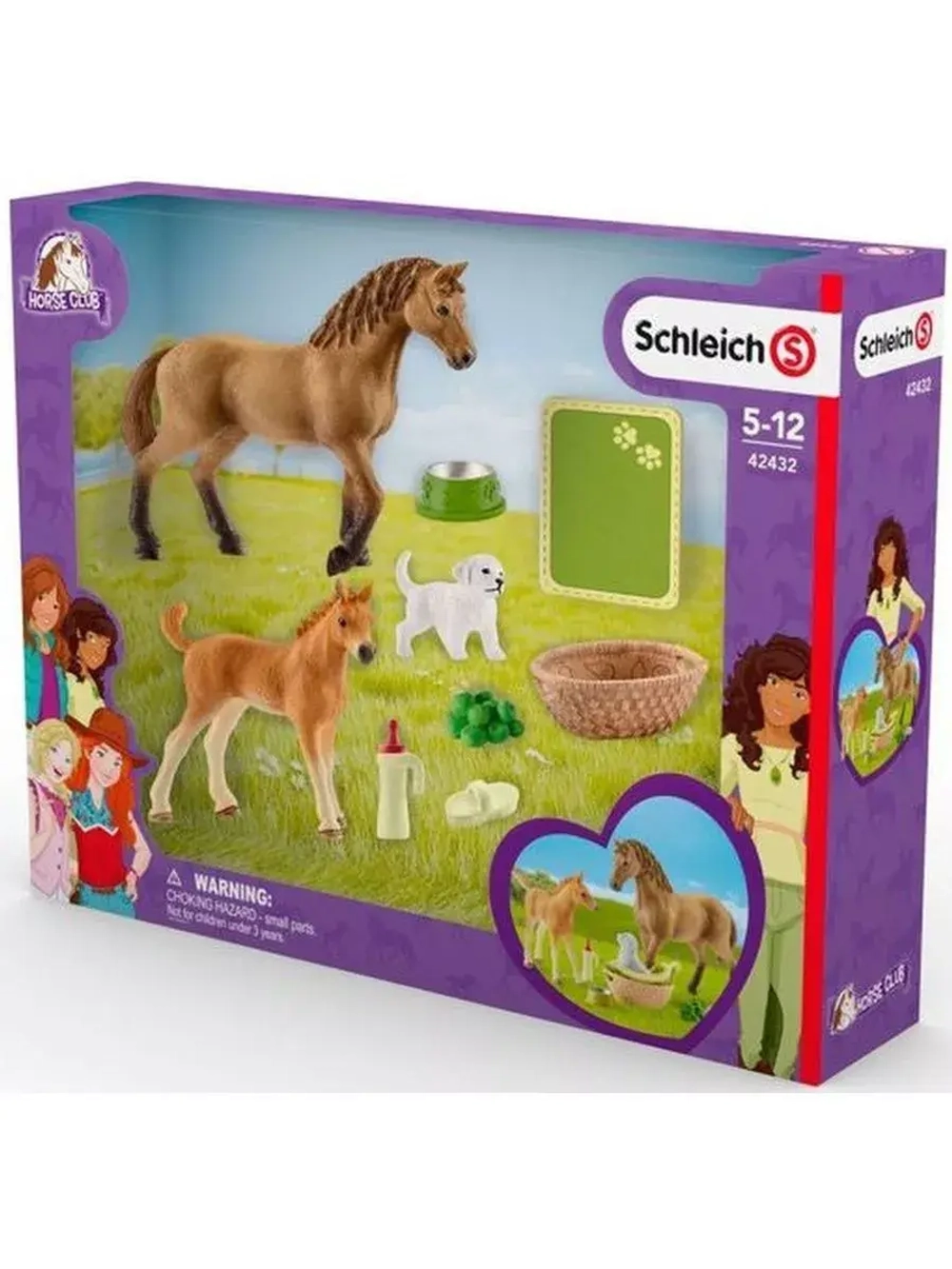 Набор Сара ухаживает за детенышами Schleich 42432