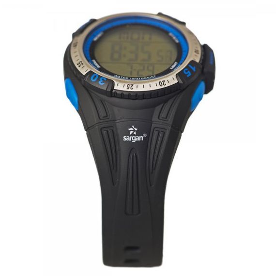 Водонепроницаемые мужские часы глубиномеры для дайвинга Sargan Вектор 100М Blue Синий