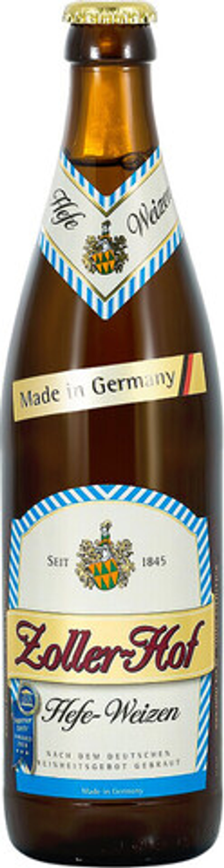 Пиво Цоллер-Хоф Хефевайзен / Zoller-Hof Hefe-Weizen 0.5л - 24шт