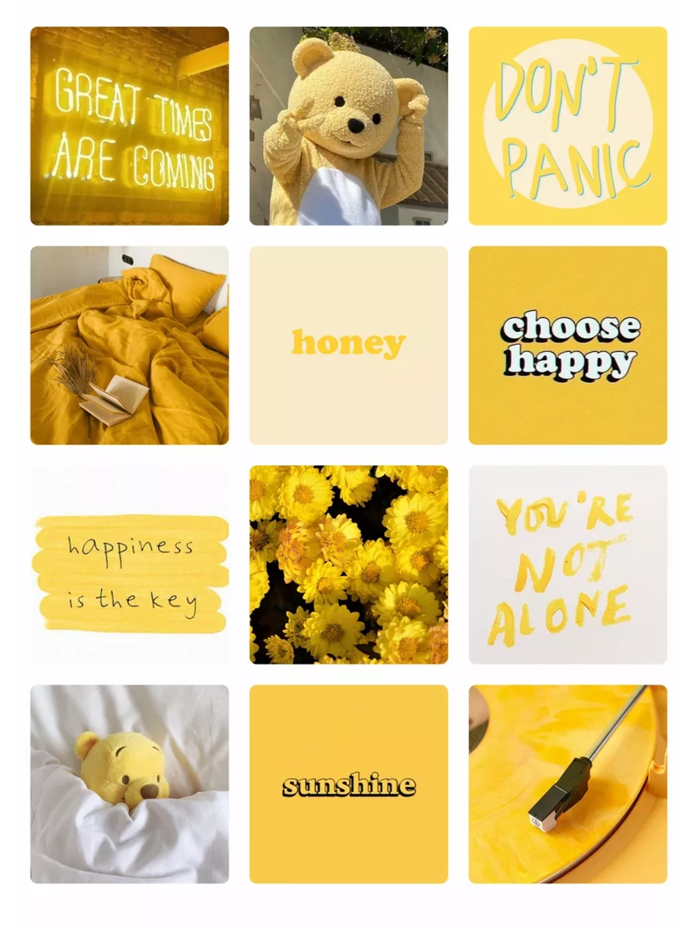 3д стикеры на телефон чехол ноутбук жёлтый набор