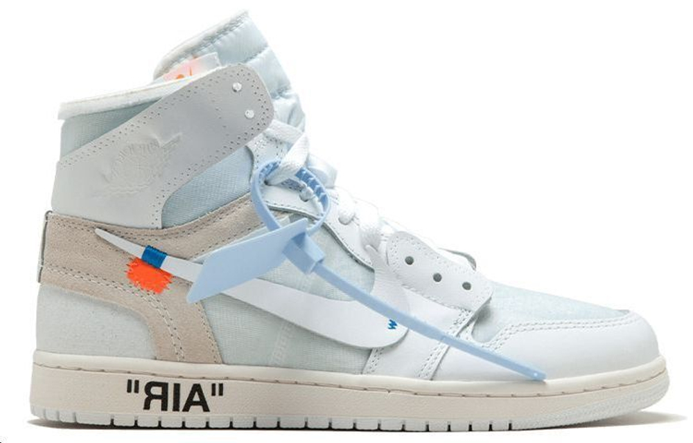 Кроссовки Off-White X Jordan Air Jordan 1 High White The Ten
