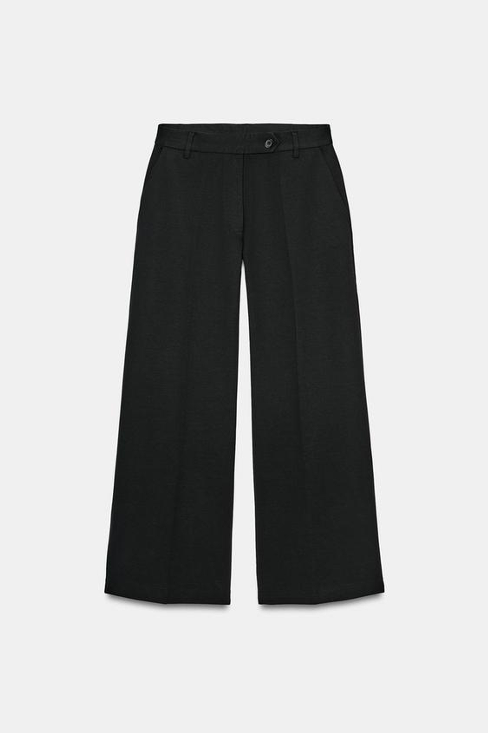 ZARA БРЮКИ ИЗ ИНТЕРЛОКА, ЧЕРНЫЙ