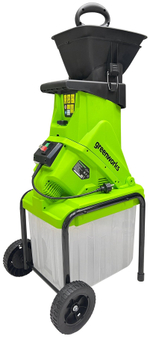Измельчитель садовый электрический GREENWORKS GACSB, 220V, 2500W, с контейнером (2206707)