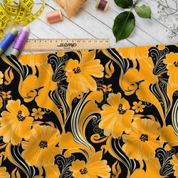 Ткань премиум флис золотистый оркестр вдохновения