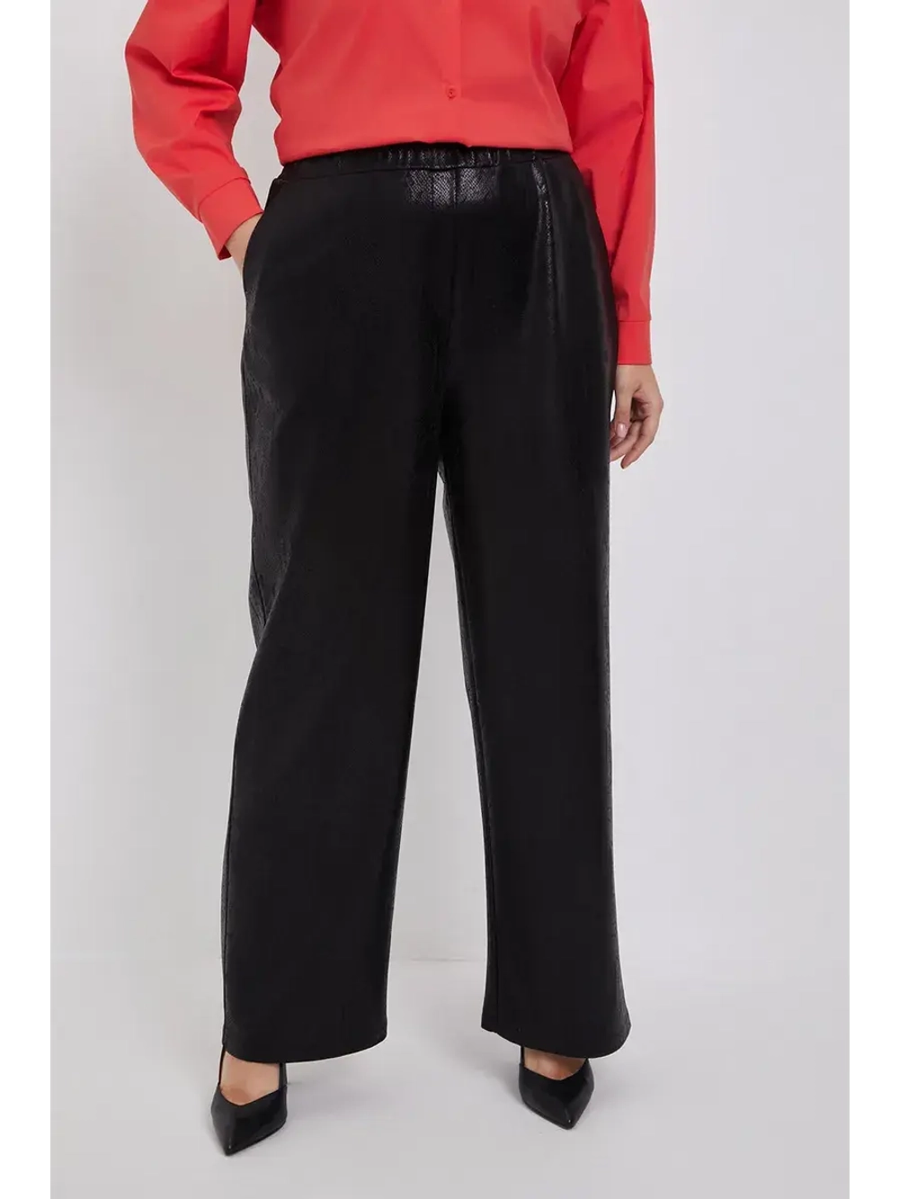 Брюки палаццо с блеском