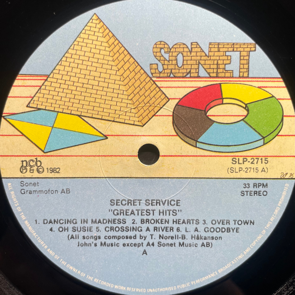 Secret Service - Greatest Hits (Скандинавия 1982г.)