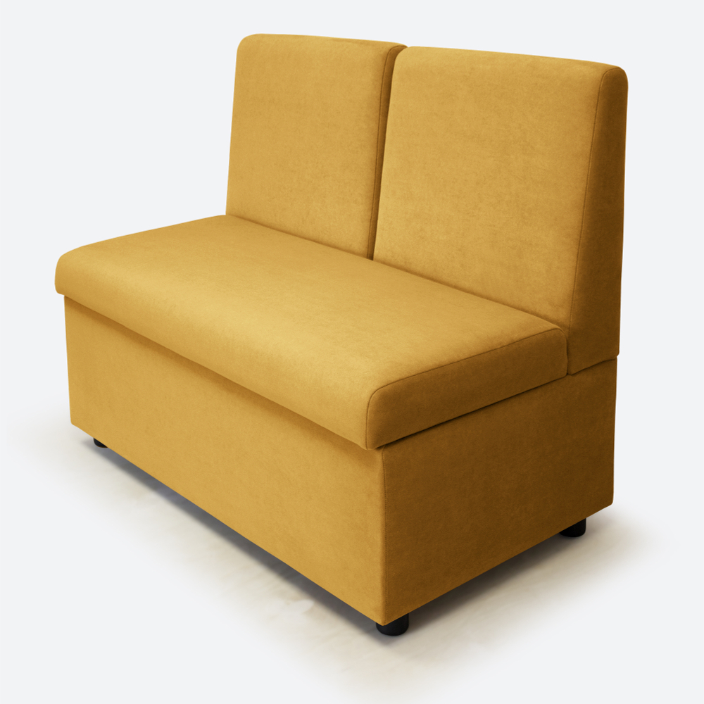 Диван в прихожую 100 см, с ящиком, Dream Yellow