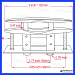 Утка утапливаемая, длина 125 мм