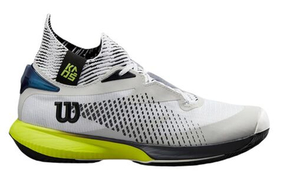 Мужские кроссовки теннисные Wilson Kaos Rapide SFT Clay 2024 - pearl blue/black/safety yellow