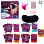 Игра для двоих «Территория соблазна. Нежная романтика», 4 в 1 (50 карт, наручники, плётка, лента), 18+