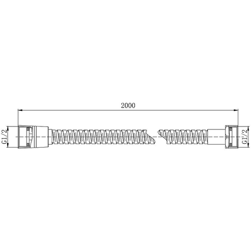 Душевой шланг Aquatek AQ2102MB Черный матовый