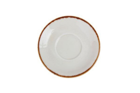 Блюдце большое для кофейной чашки 16 см фарфор цвет желтый Seasons