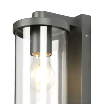 Настенный уличный светильник 1*E27 3038-1W черный Lukturis Favourite