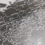 Скретч карта мира со стираемым слоем "Летопись Путешествий СЕРЕБРО" (96х65 cм) в тубусе БЕЗ аксессуаров (только карта в тубе)