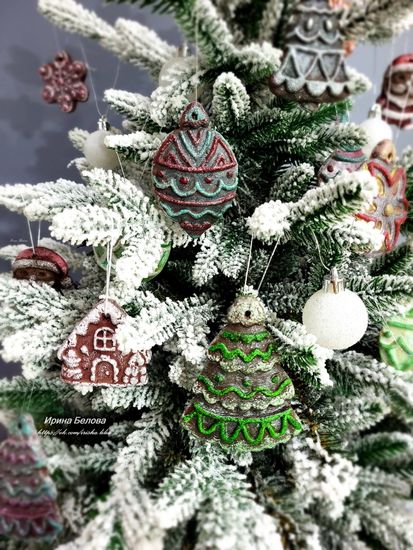 Пряничная форма Сосулька и елка (серия Новогодние игрушки)