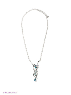 "Араго" колье в родиевом покрытии из коллекции "Морской коктейль" от Jenavi с замком карабин