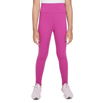 Брюки для девочки теннисные Nike Girls One Dri-FIT High-Waisted - vivid pink/white