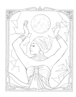 Soul Goddess. Coloring book