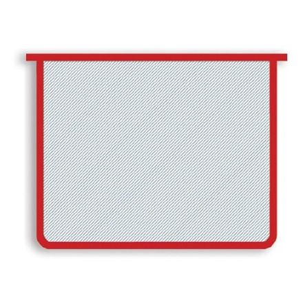 Папка для тетрадей 1 отделение А5 на молнии Пчелка, пластик, красный кант