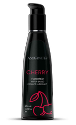 Лубрикант с ароматом сладкой вишни Wicked Aqua Cherry - 120 мл.