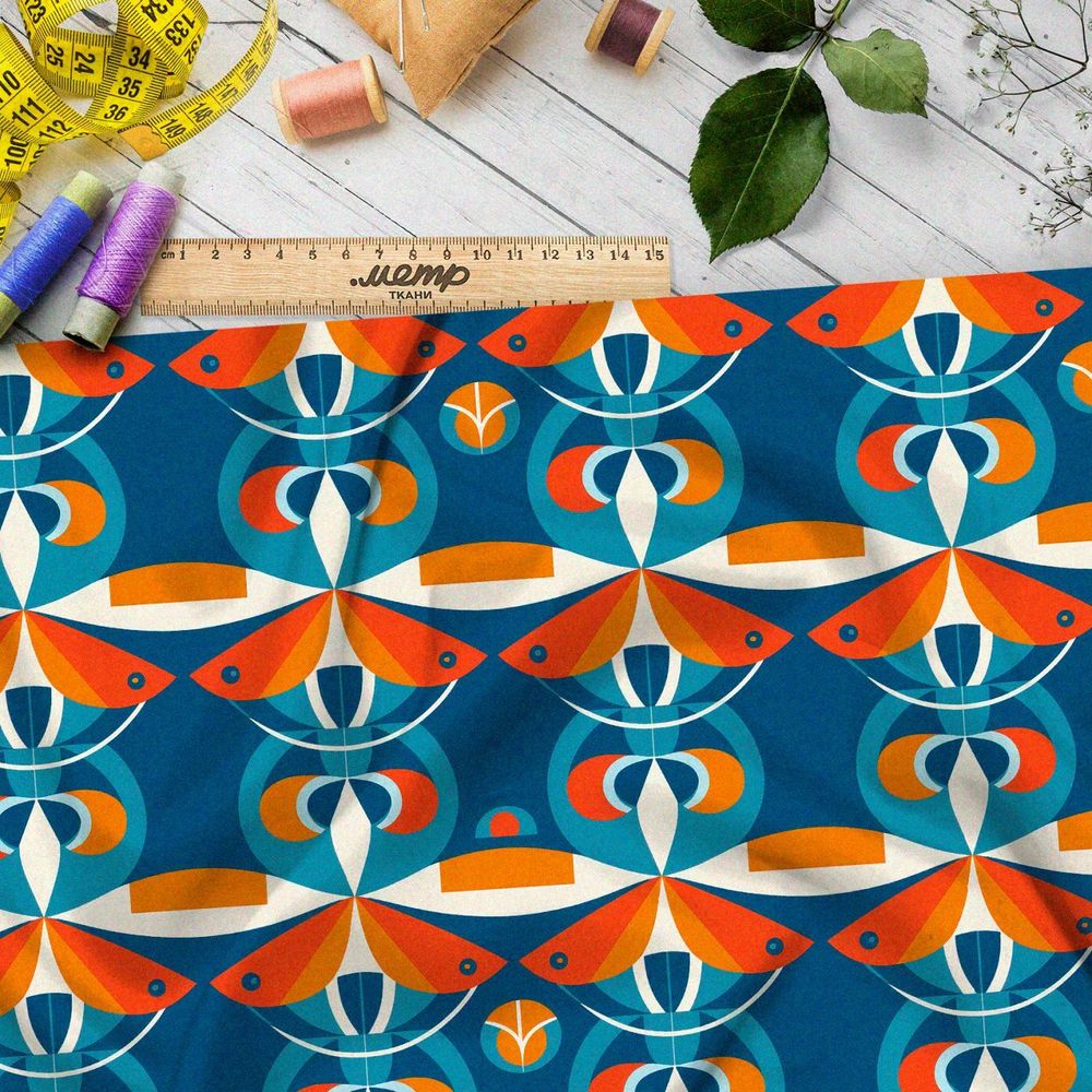 Ткань Ниагара Софт солнечная палитра