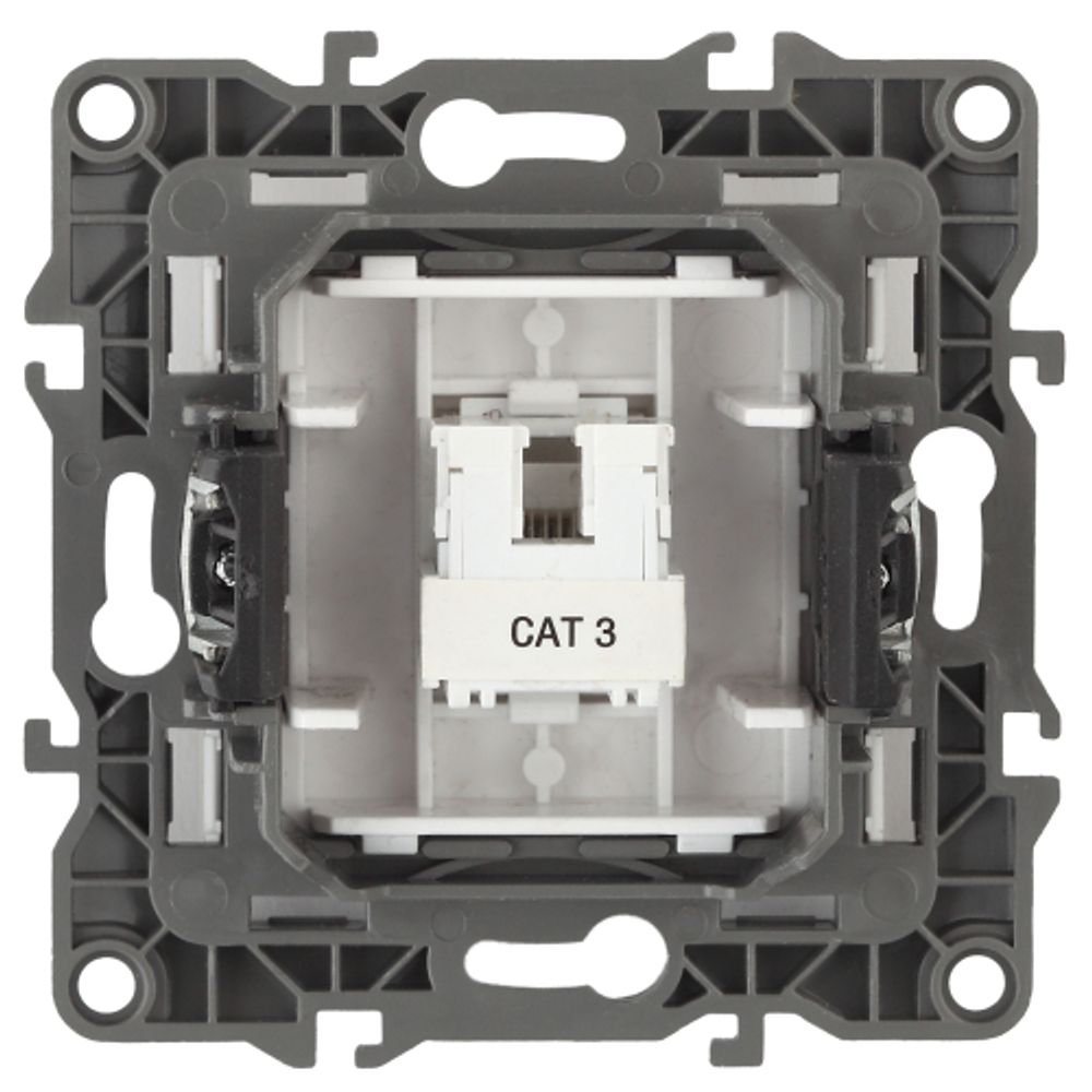 Розетка ЭРА Серия 12 12-3105-01 телефонная RJ11 IP20 белый | Эра 12