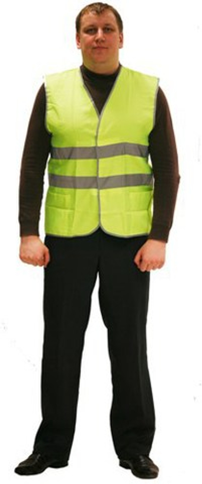 Жилет сигнальный с СОП тк. "Оксфорд")