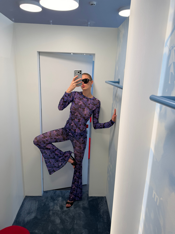 Лонгслив из сетки "Violet"