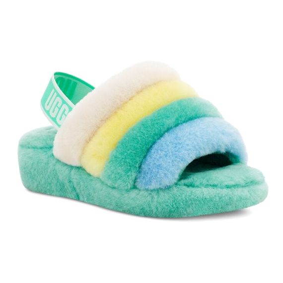 Ugg Fluff Yeah Slide 'Green'