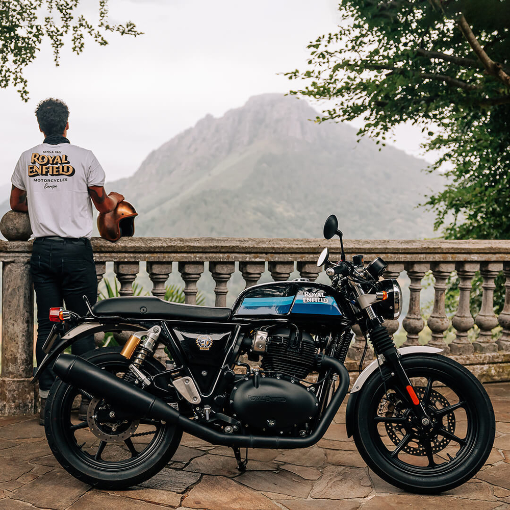 Royal Enfield Continental GT 650 Slipstream Blue (Black Alloy) 2024