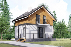 Проект Дома 89 кв. м из бруса К-167