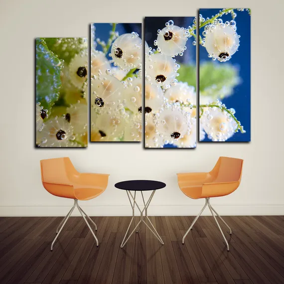 Модульная картина"Прозрачная смородина"