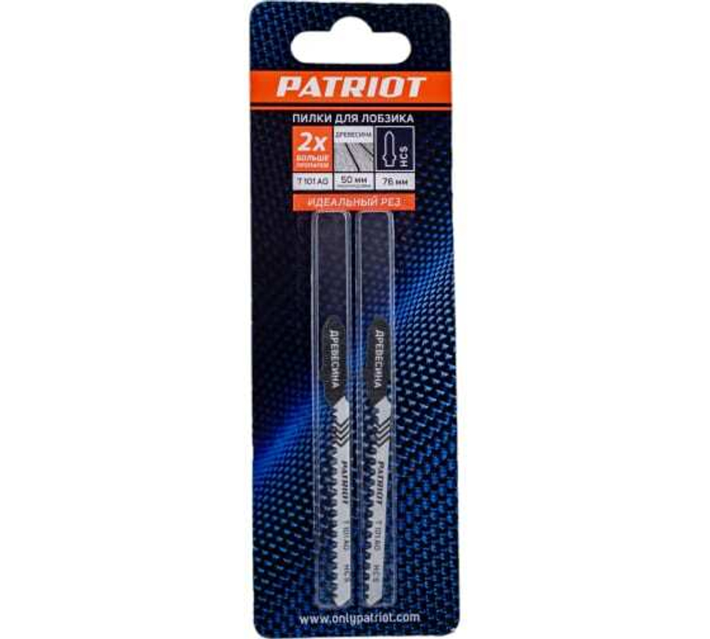 Пилка для лобзика по дереву T101AO (2 шт.) EDGE by PATRIOT 814010004