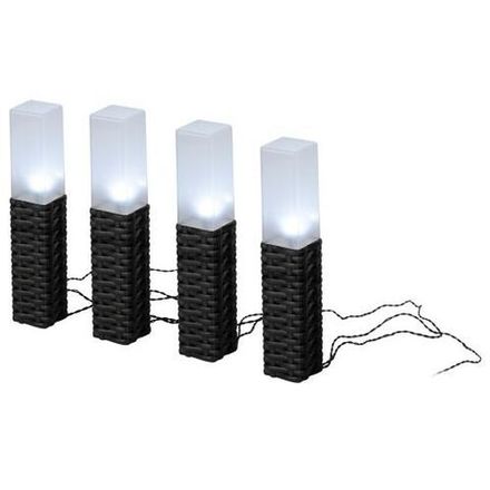 Светильник садовый Ротанг высота 41см 4LED на солнечной батарее (уп.4шт) Эра Б0062362