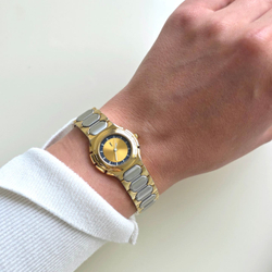 Часы YSL с желтым циферблатом