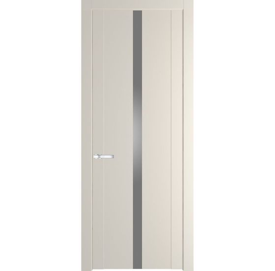 Межкомнатная дверь эмаль Profil Doors 1.8P кремовая магнолия стекло серебро матлак