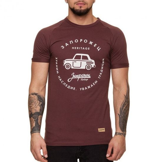 Футболка ЗАПОРОЖЕЦ Машина (Коричневый (Brown)