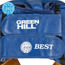 HGB-4016w Кикбоксерский шлем BEST WAKO Approved синий