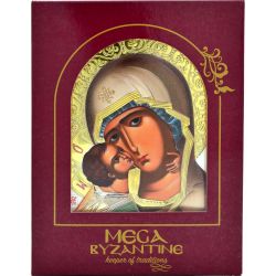 Владимирская икона Божией Матери в серебре.