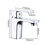 Смеситель для раковины, Frud, корот изл, с картриджем, хром, R10131