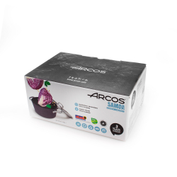 Кастрюля с крышкой 2.6л Arcos Samoa упаковка