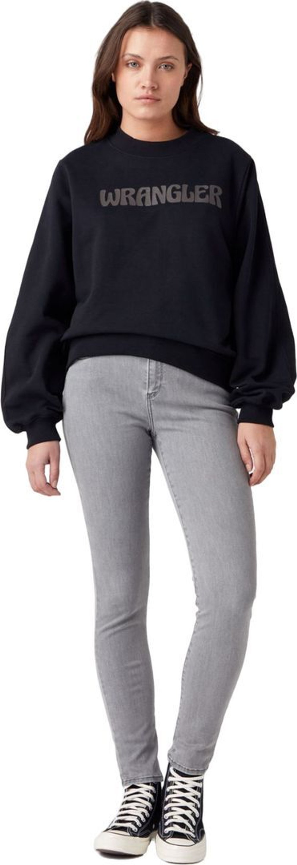 Джинсы Wrangler HIGH RISE SKINNY IMAGINE серый