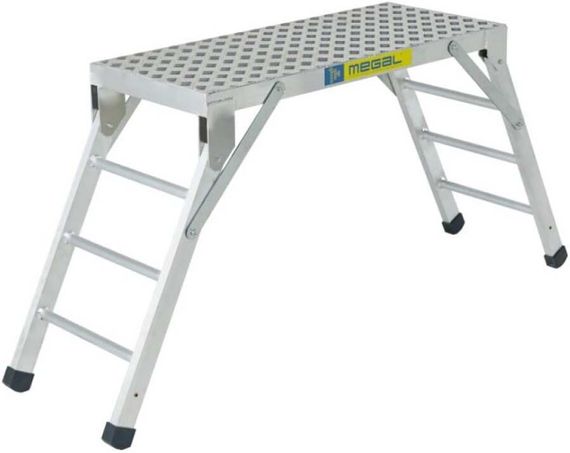 Подмости раскладные алюминиевые MEGAL ПРА - 0,9 (1,2 х 0,5)