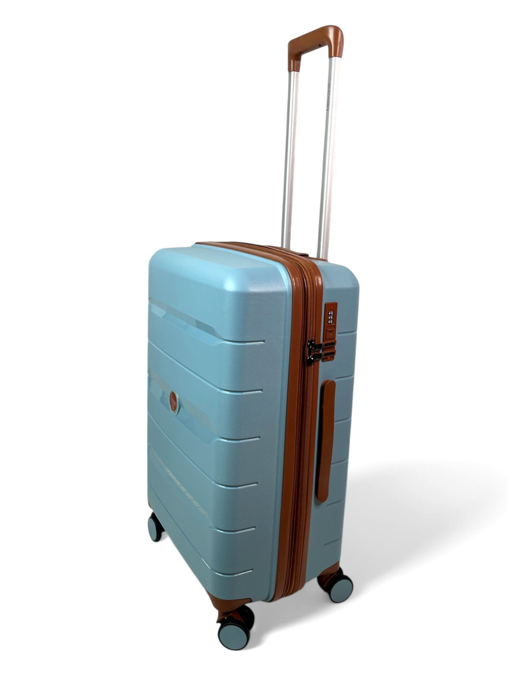 Средний чемодан Mironpan 23102, Голубой, M+