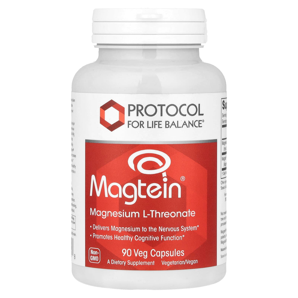 Protocol for Life Balance, Magtein®, L-треонат магния, 90 растительных капсул