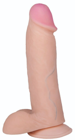 Телесный фаллоимитатор на присоске BEST COCK 7 - 20 см. (Цвет: телесный)