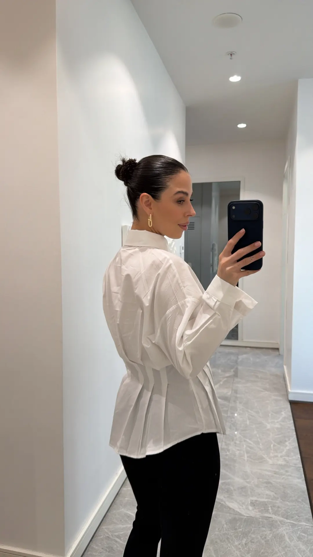 Рубашка из хлопка приталенная