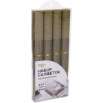 Набор салфеток на стол 30*45см 4шт «Греческий узор» белый