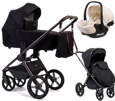 Детская коляска Peppy Monaco Thermo 3 в 1 с автокреслом Verona Beige Black